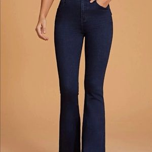 High waist flare leg jeans